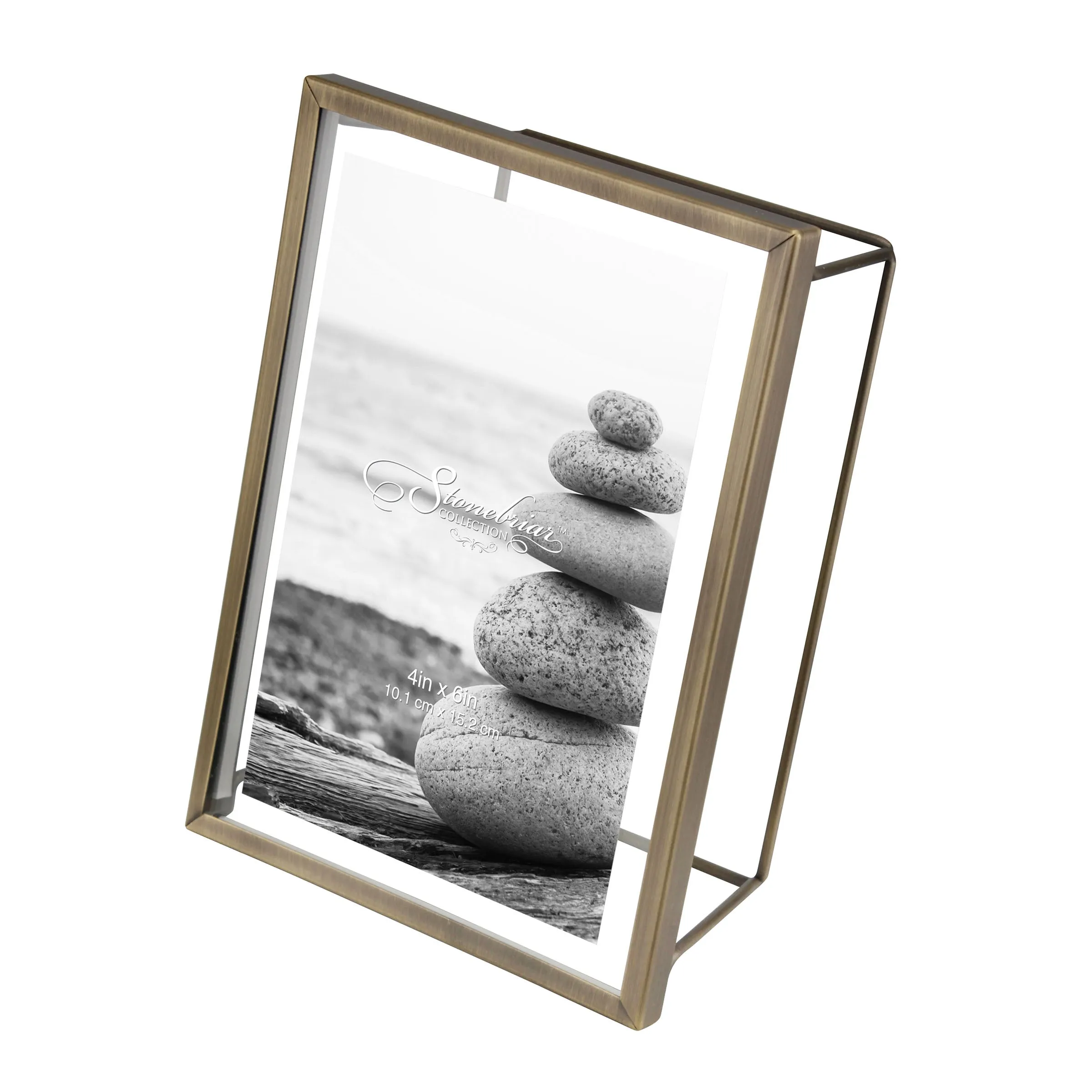 4x6 Wire Frame - Brushed Antique Brass (WS)