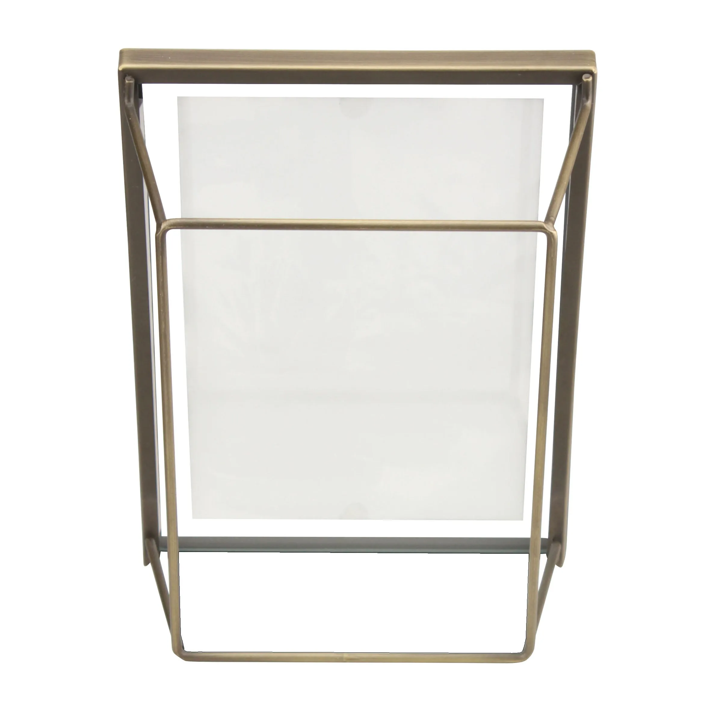 4x6 Wire Frame - Brushed Antique Brass (WS)