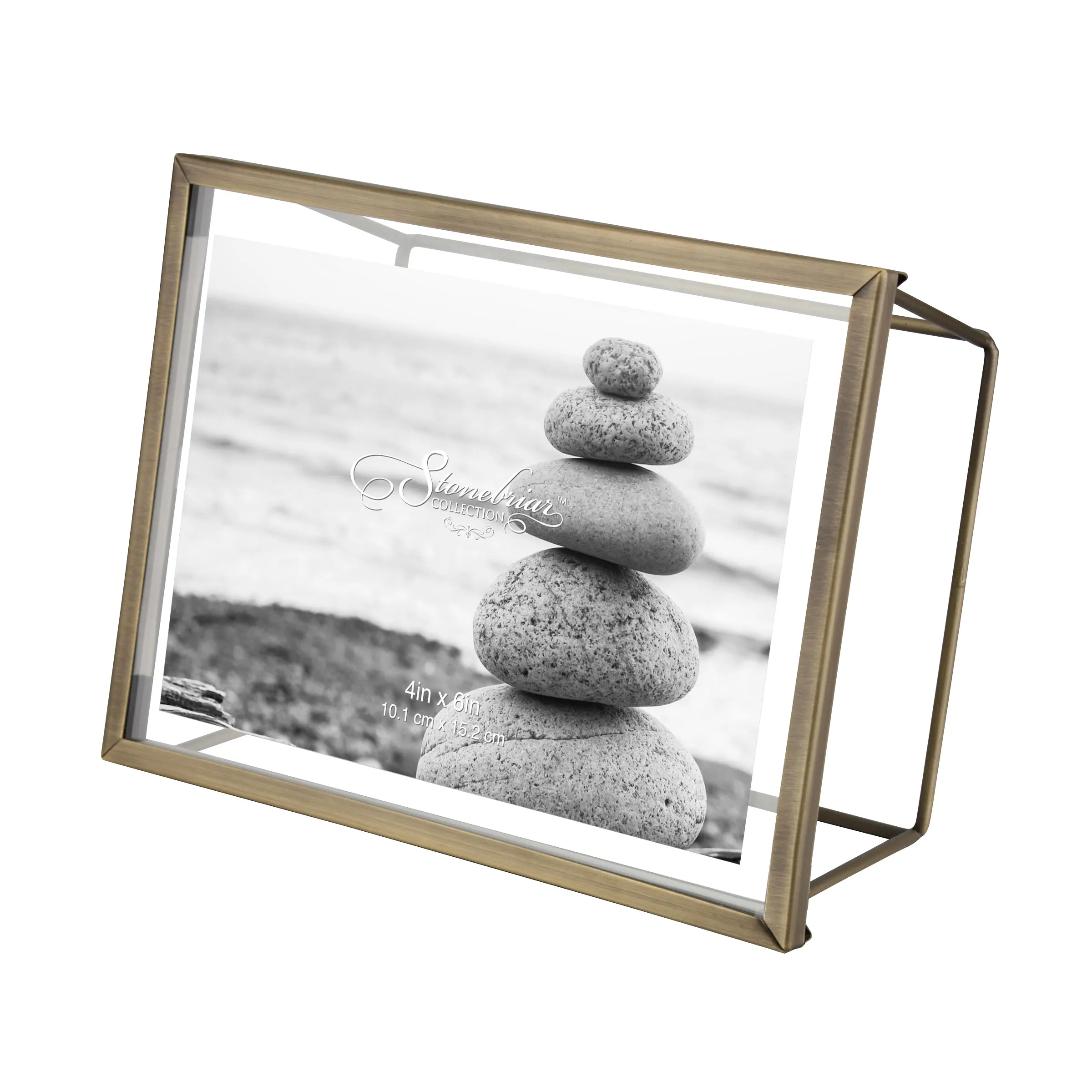 4x6 Wire Frame - Brushed Antique Brass (WS)