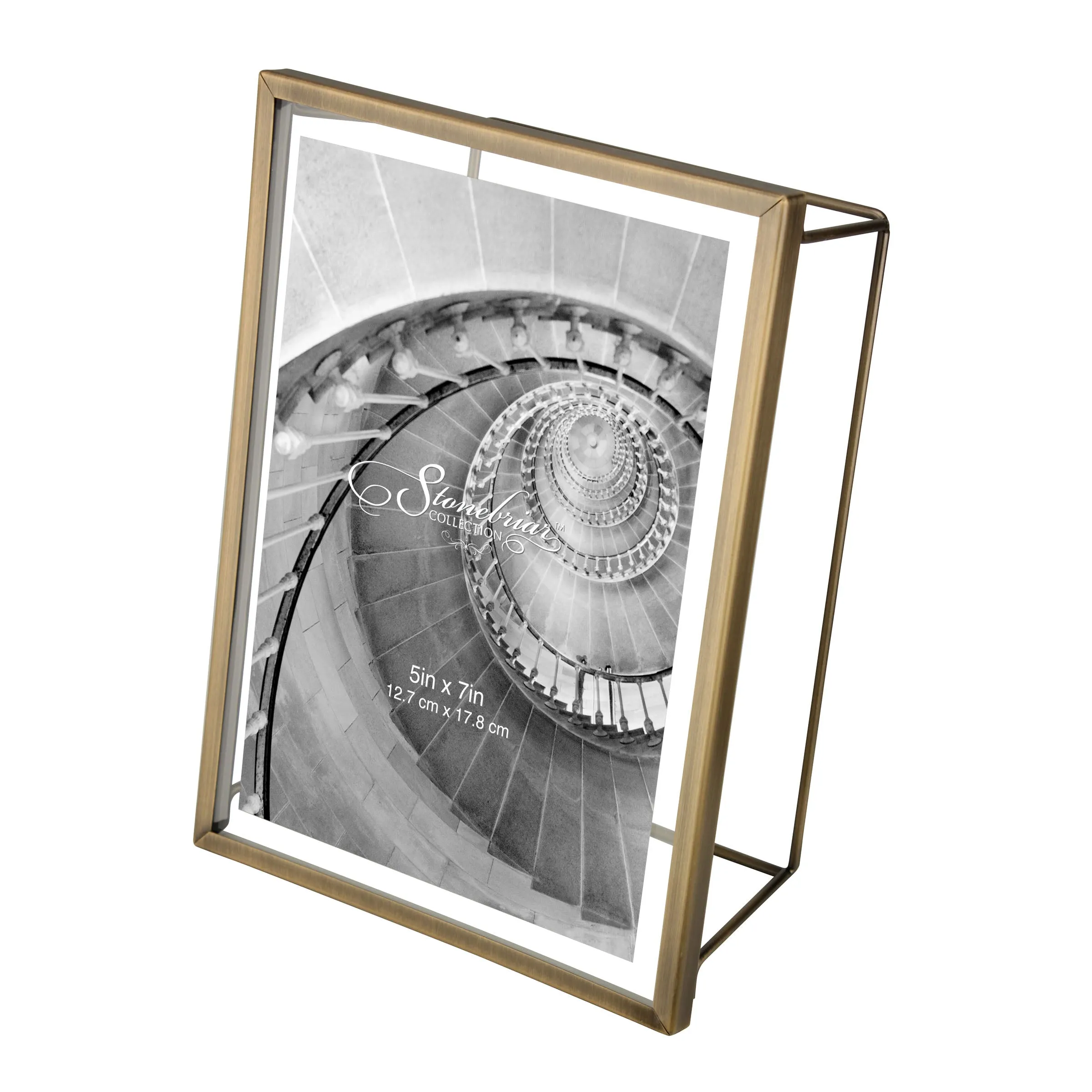 5x7 Wire Frame - Brushed Antique Brass (WS)