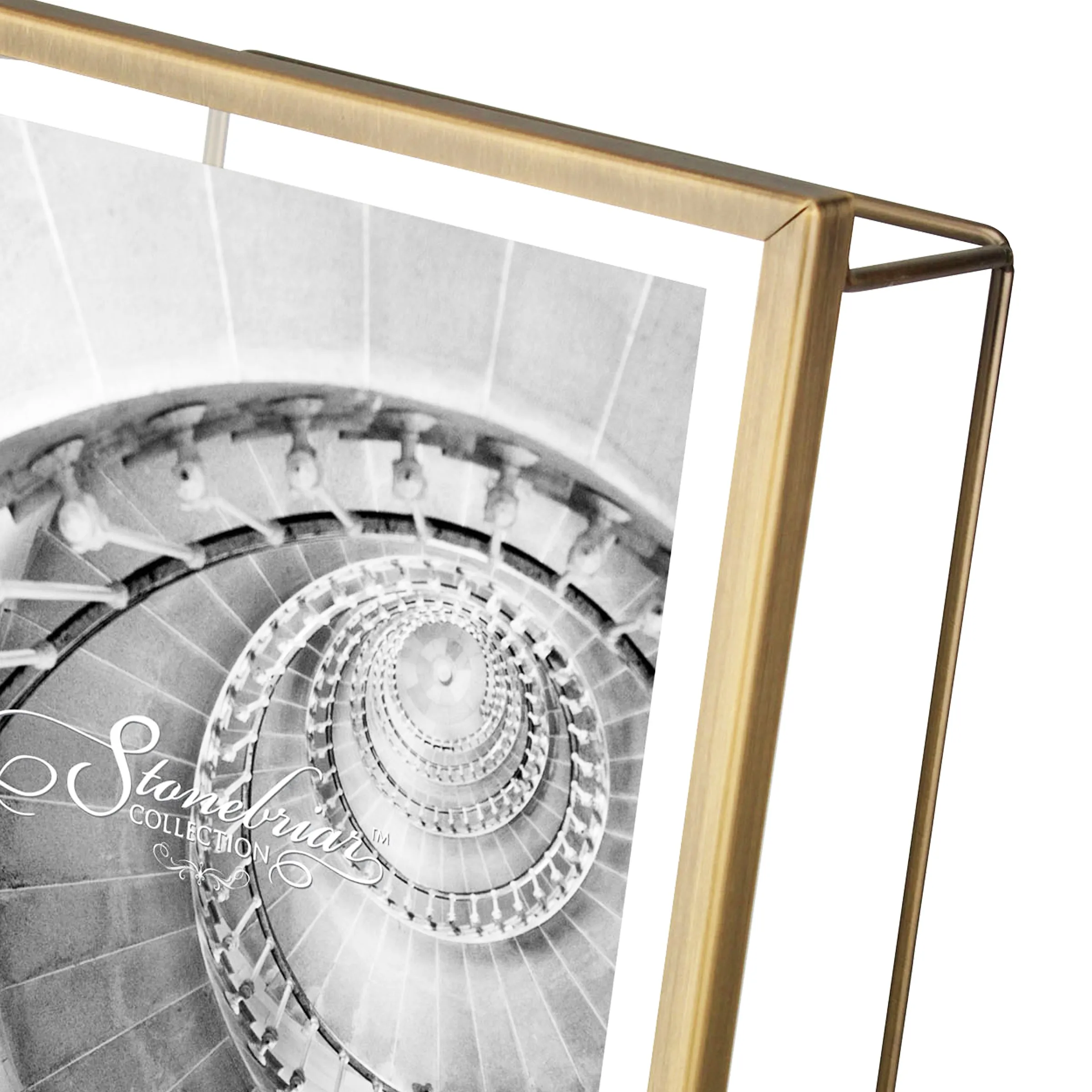 5x7 Wire Frame - Brushed Antique Brass (WS)