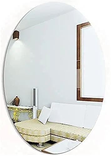 ALI SHIPPING 20 x 30 cm Self-Adhesive Decorative Wall Mirror Sticker, Peel-and-Stick Mirror Panel for Stylish Wall Art, Easy Installation