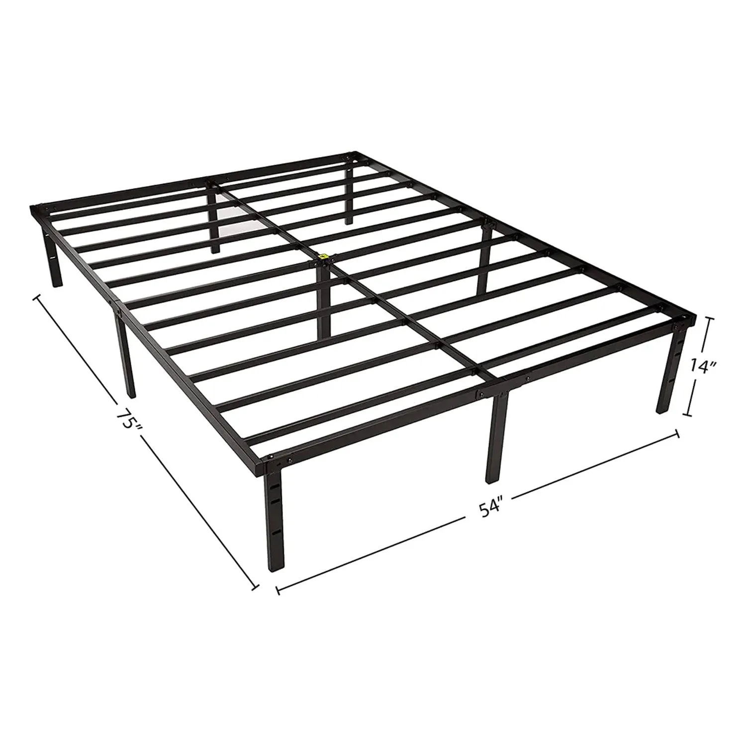 Amazon Basics Heavy Duty Bed Frame With Steel Slats - Twin/Full/Queen Sizes