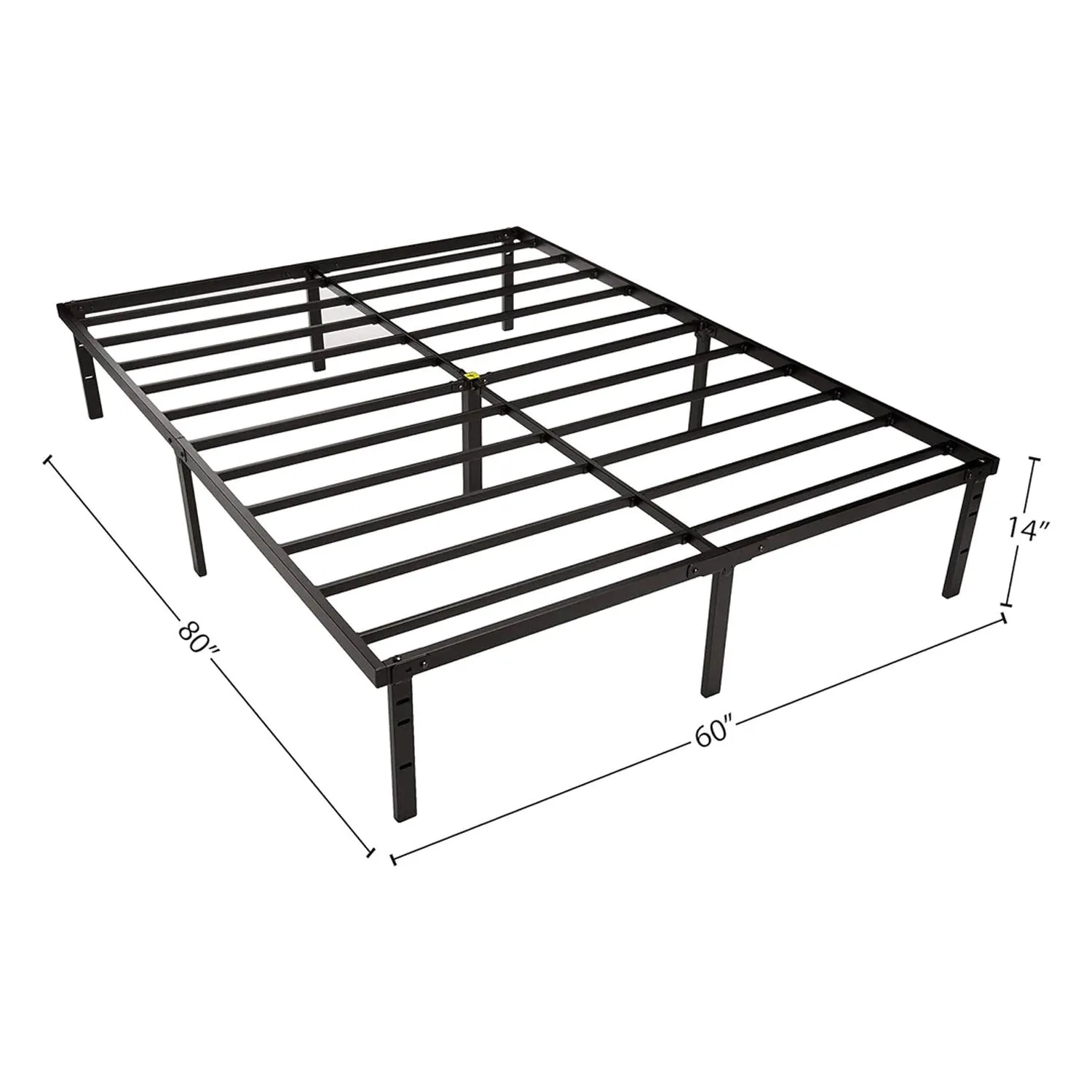 Amazon Basics Heavy Duty Bed Frame With Steel Slats - Twin/Full/Queen Sizes