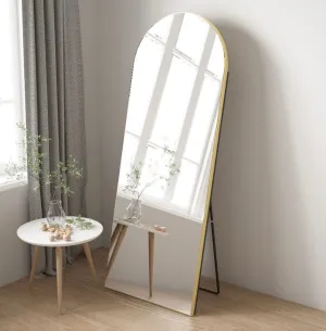 Arched Full Length Mirror With Stand 50_170cm _ Glod