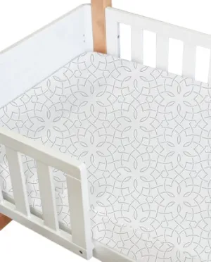 Babyhood Standard Cot Jersey Cotton Fitted Sheet - Mosaic