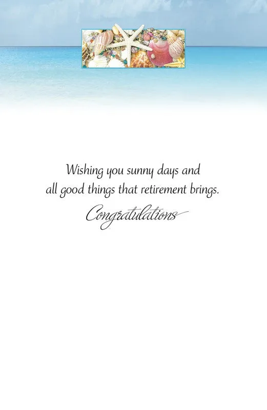 Beach Breeze Retirement Greeting Card