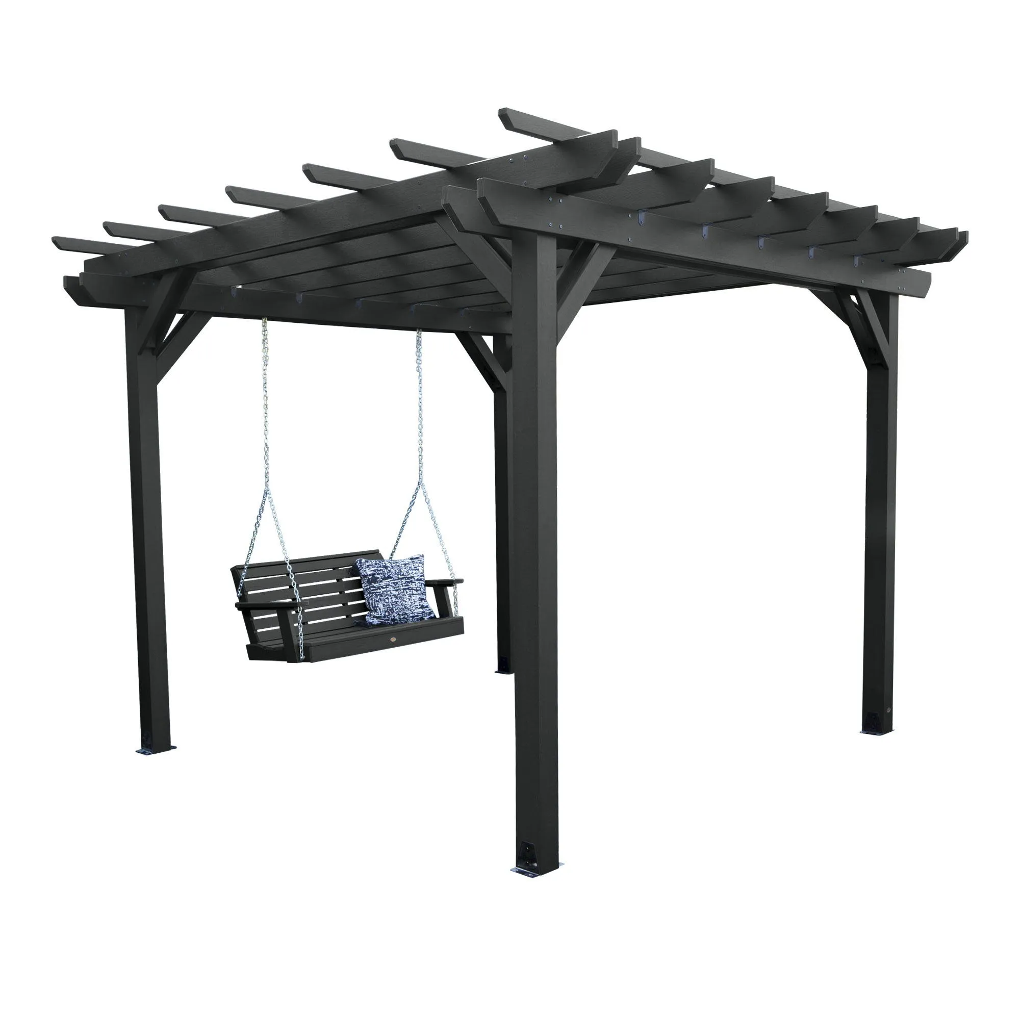 Bodhi 10' x 12' DIY Pergola with 5' Weatherly Porch Swing