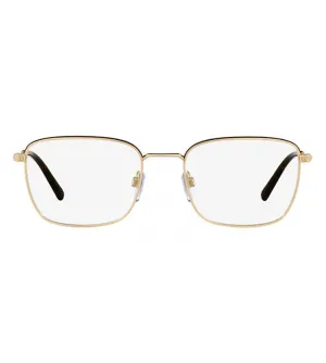 Bvlgari Men's Gold Rectangular Optical Frame