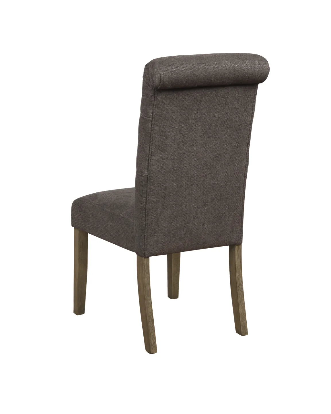 Calandra Tufted Back Side Chairs Rustic Brown And Grey (Set Of 2)