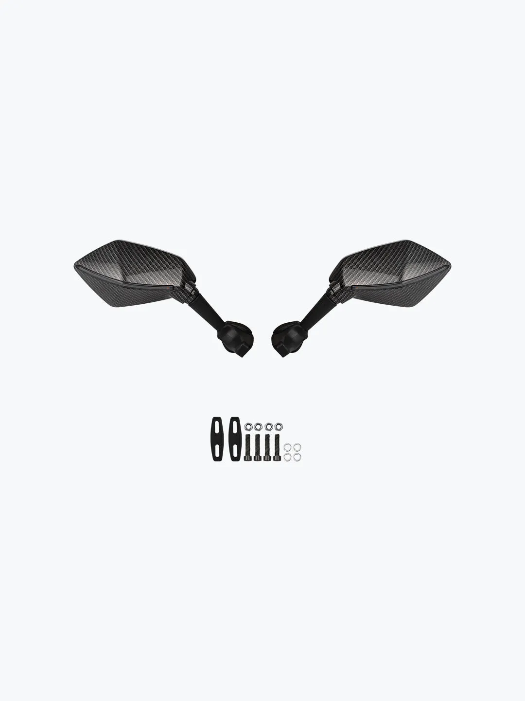 CBR 2 Side Line Indicator Mirror Carbon