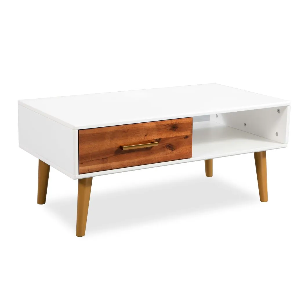 Coffee Table Solid Acacia Wood 90x50x40 cm