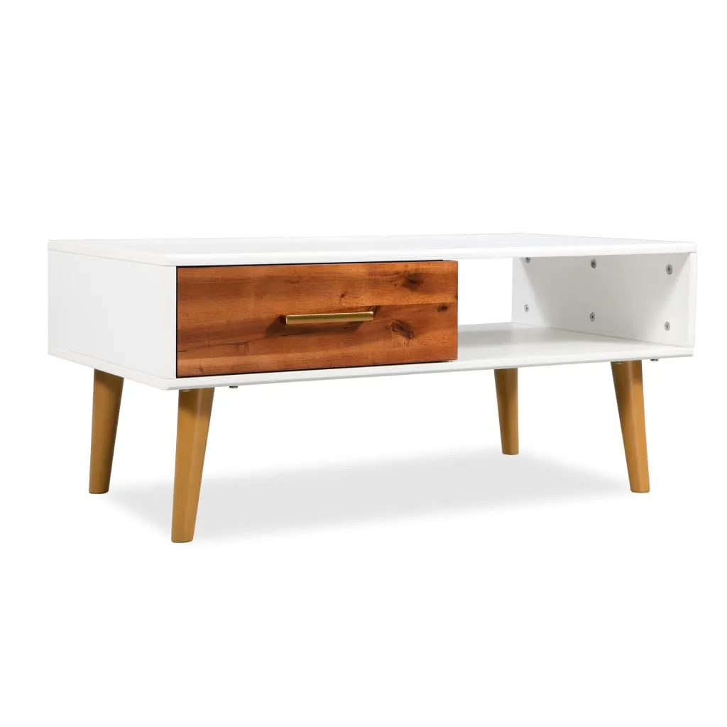 Coffee Table Solid Acacia Wood 90x50x40 cm