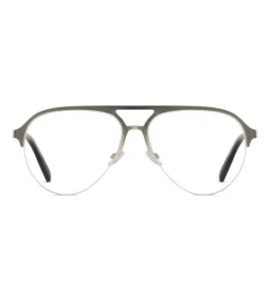 CR7 Men's Silver Aviator Optical Frame