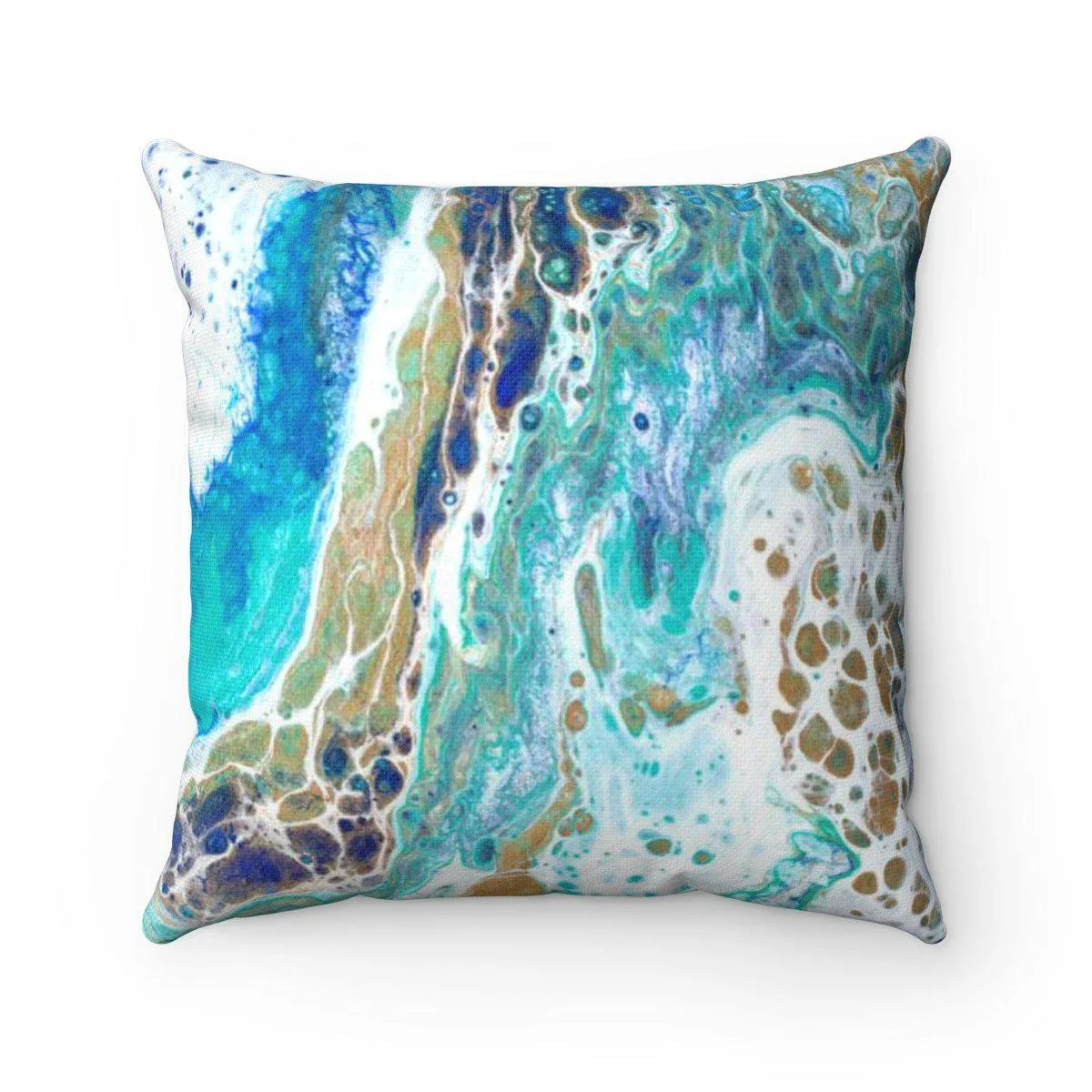 Cuttyhunk Island Nautical Pillow Sapphire Shores back