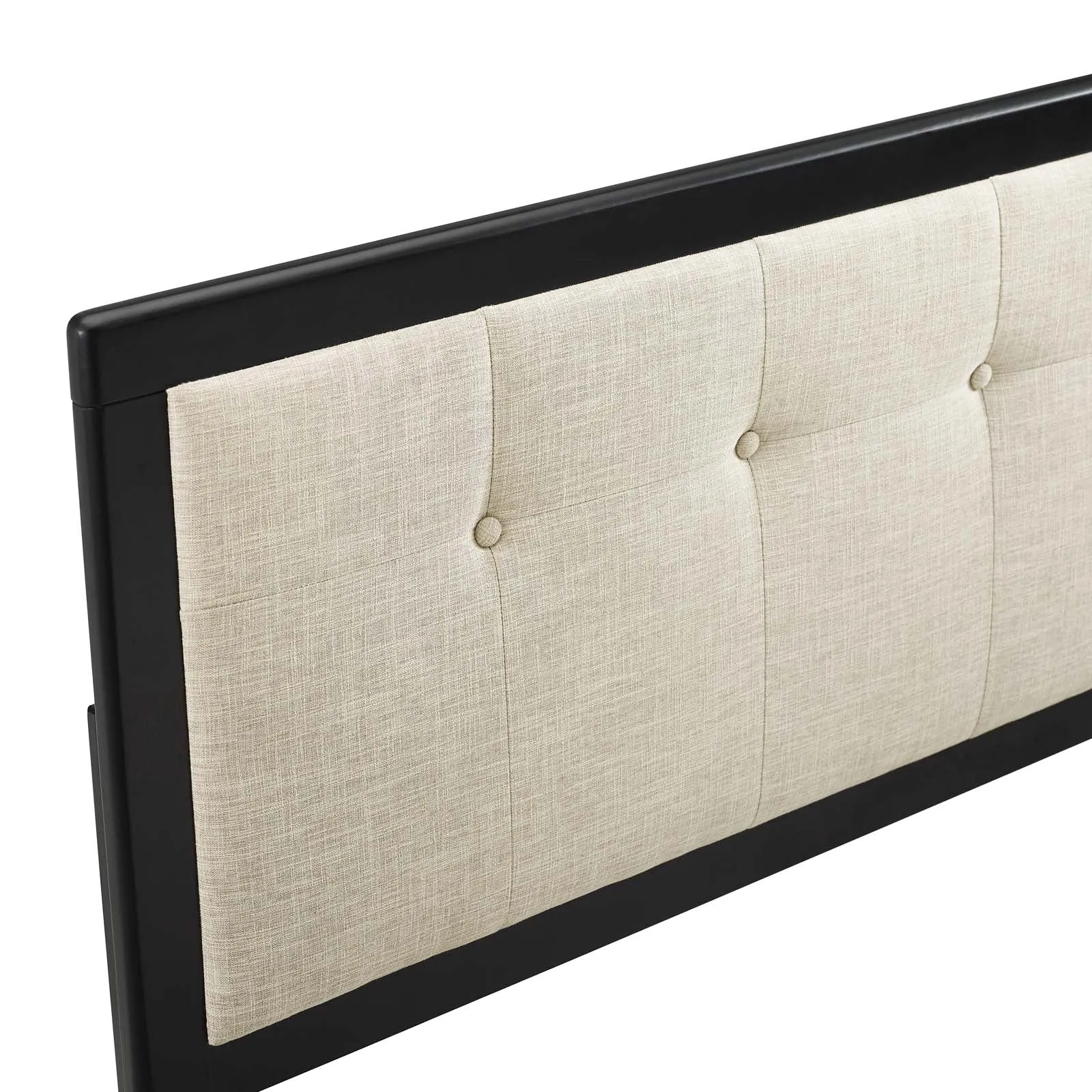 Draper Tufted Fabric and Wood Headboard