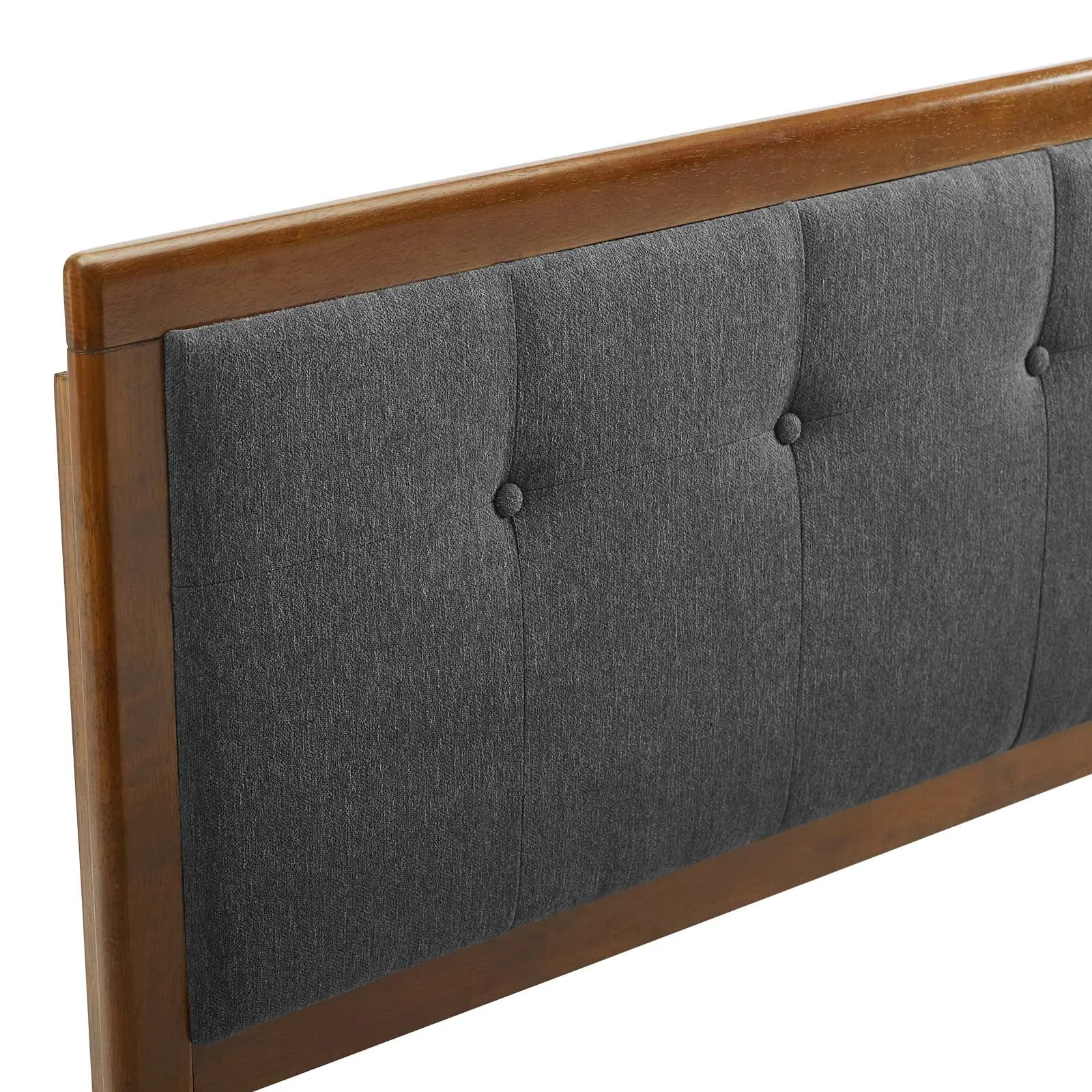 Draper Tufted Fabric and Wood Headboard