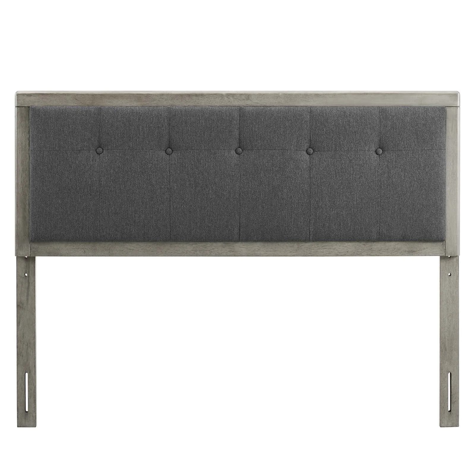 Draper Tufted Fabric and Wood Headboard