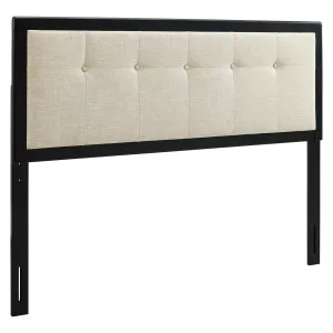 Draper Tufted Fabric and Wood Headboard