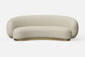 Elkton 3 Seater Sofa Cream Leather