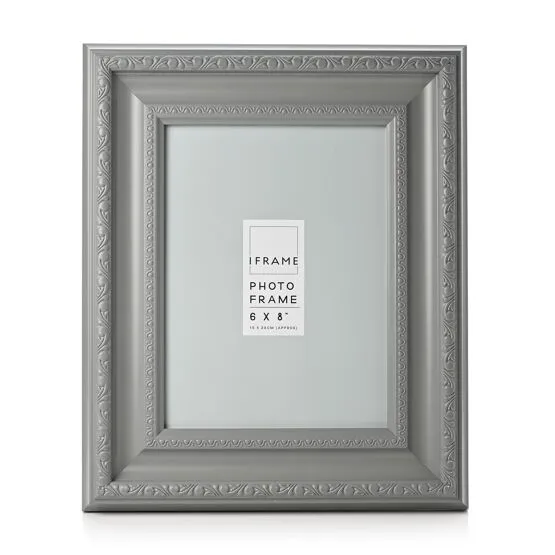 Frame: Grey Decorative - 6x8"