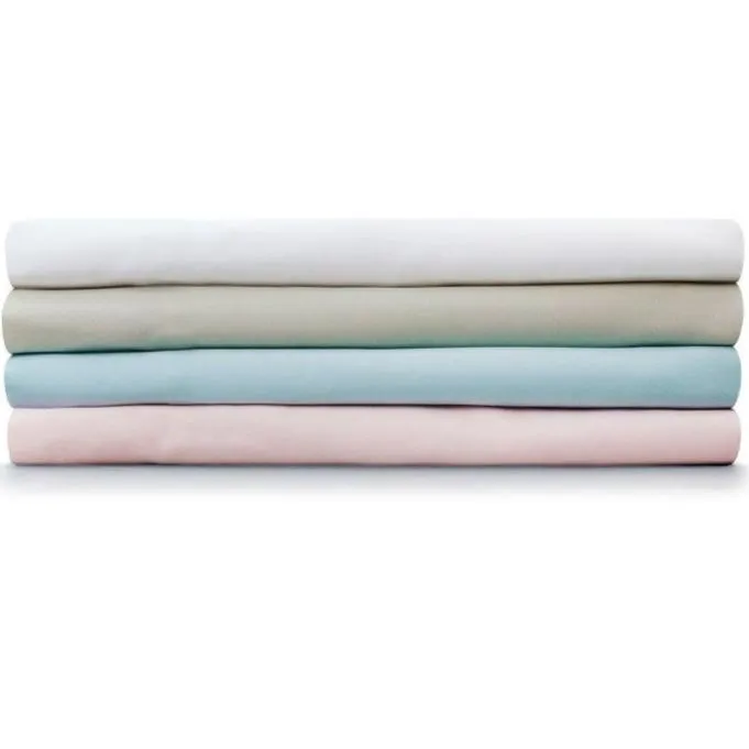 Giggle Baby - 2 Pack Organic Large travel cot sheets. Up to 105cm x 75cm . White.