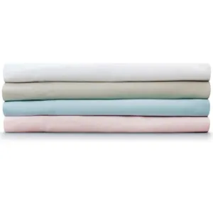 Giggle Baby - 2 Pack Organic Small travel cot sheets. Approx. 95cm x 65cm. White.