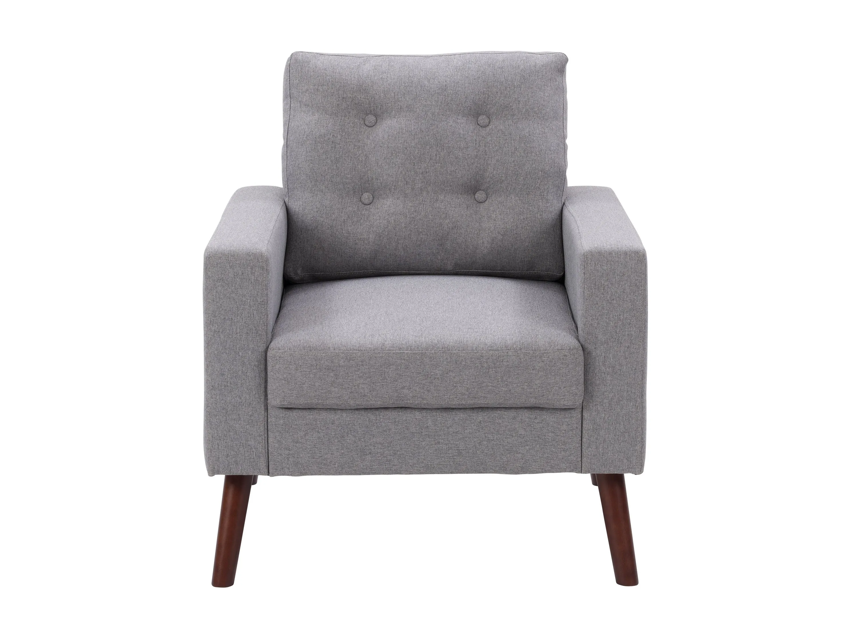 Grey Tufted Accent Chair