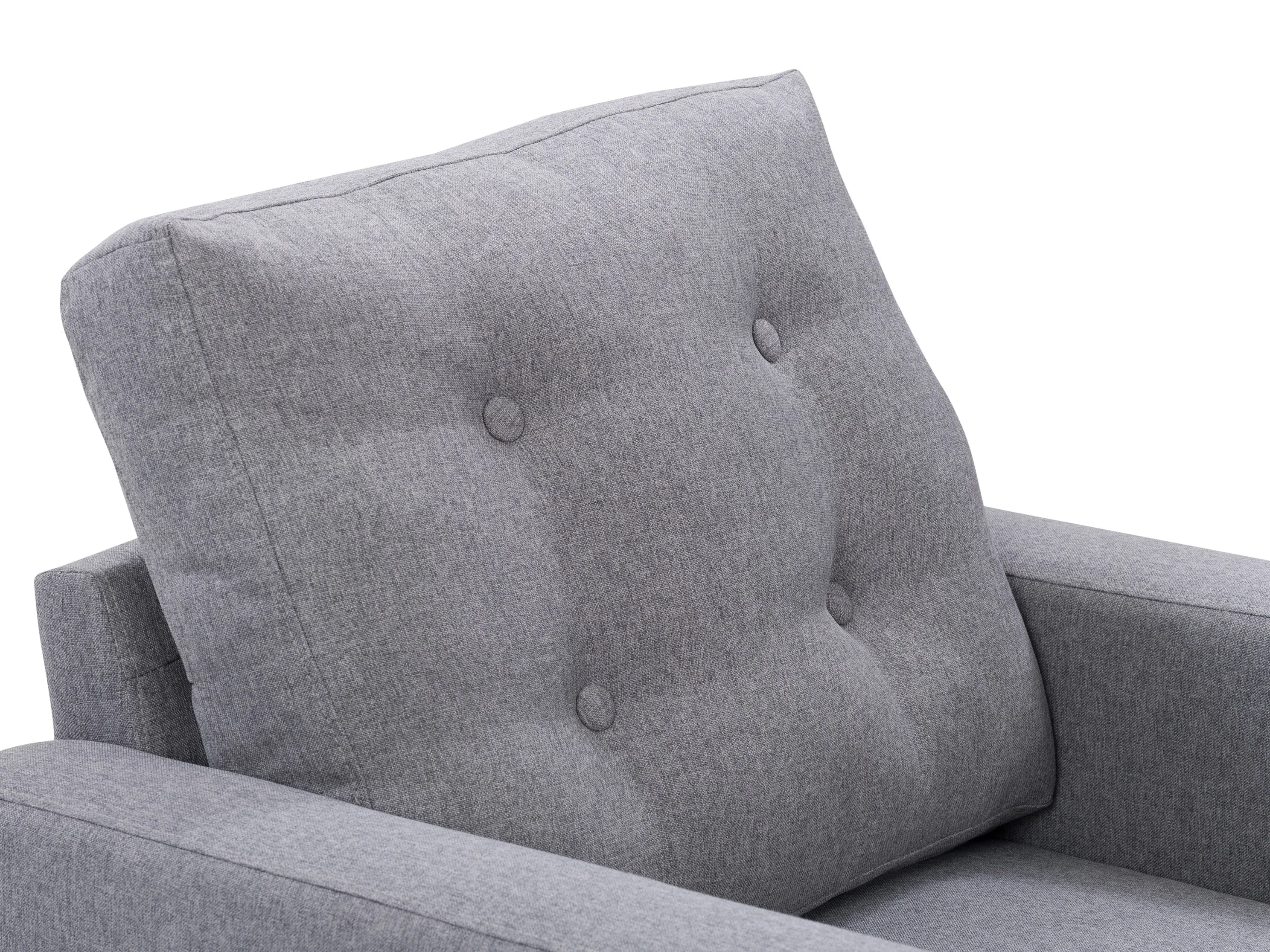 Grey Tufted Accent Chair