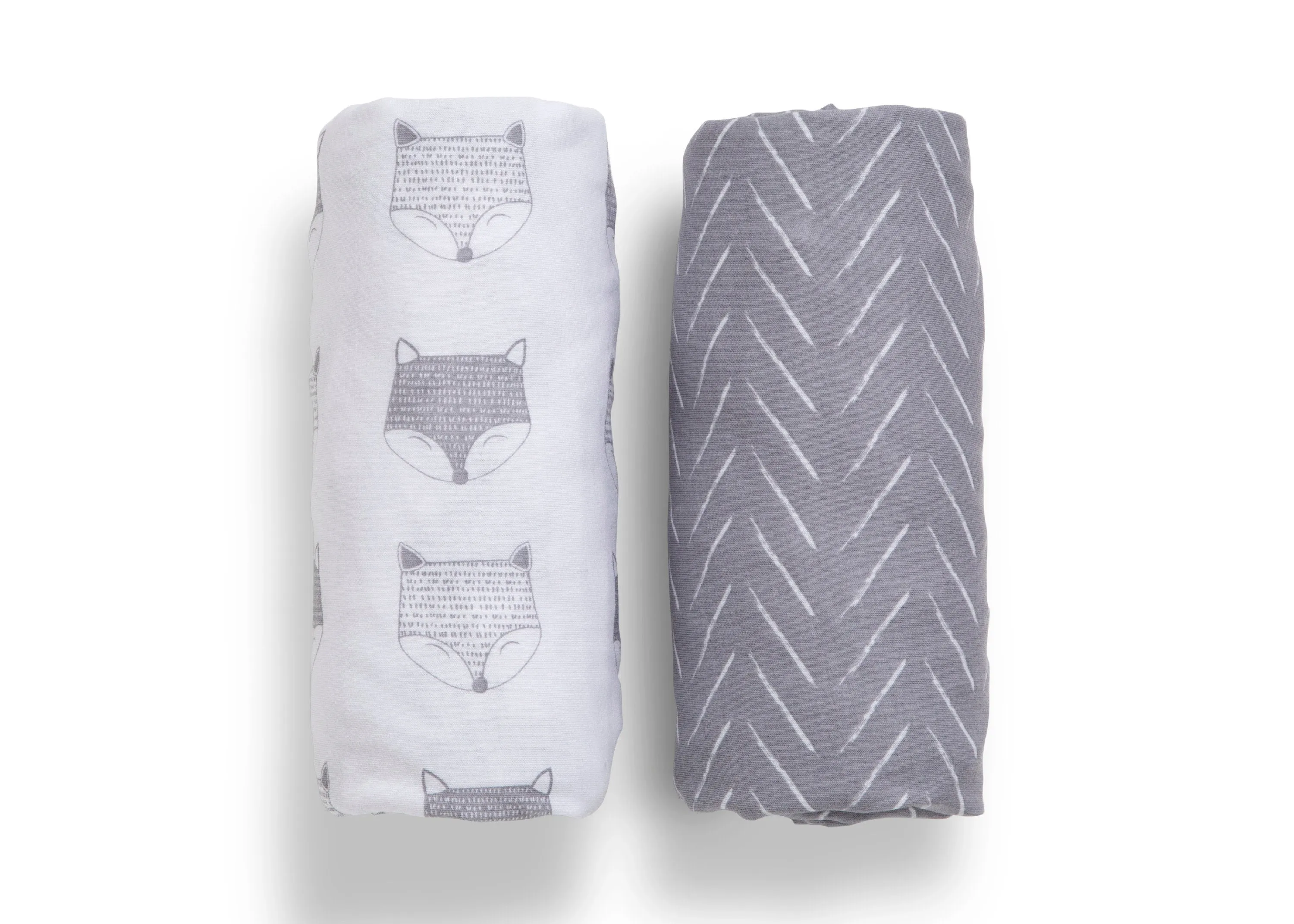 Indie Fox Fitted Crib Sheets - 2 Pack