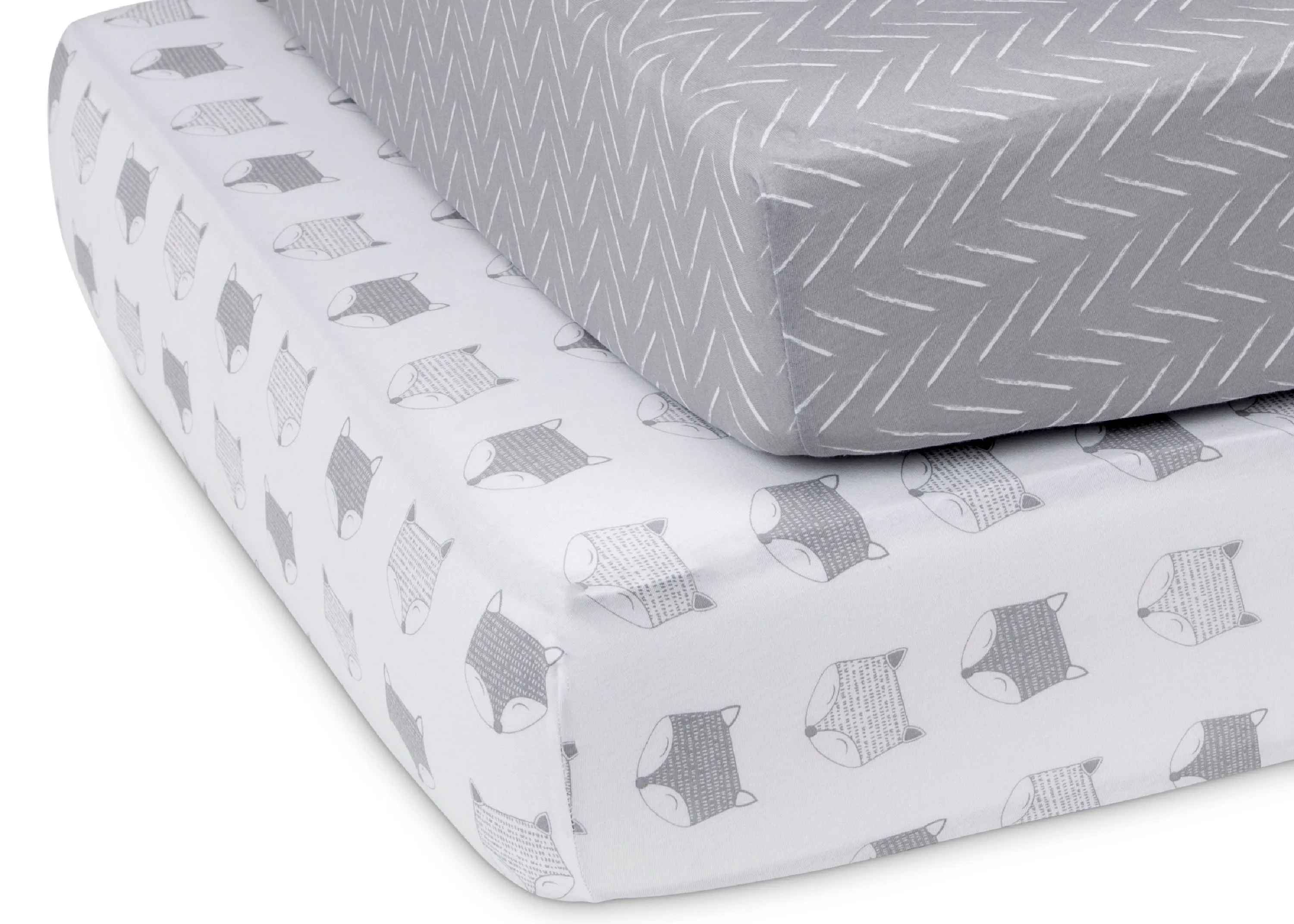 Indie Fox Fitted Crib Sheets - 2 Pack