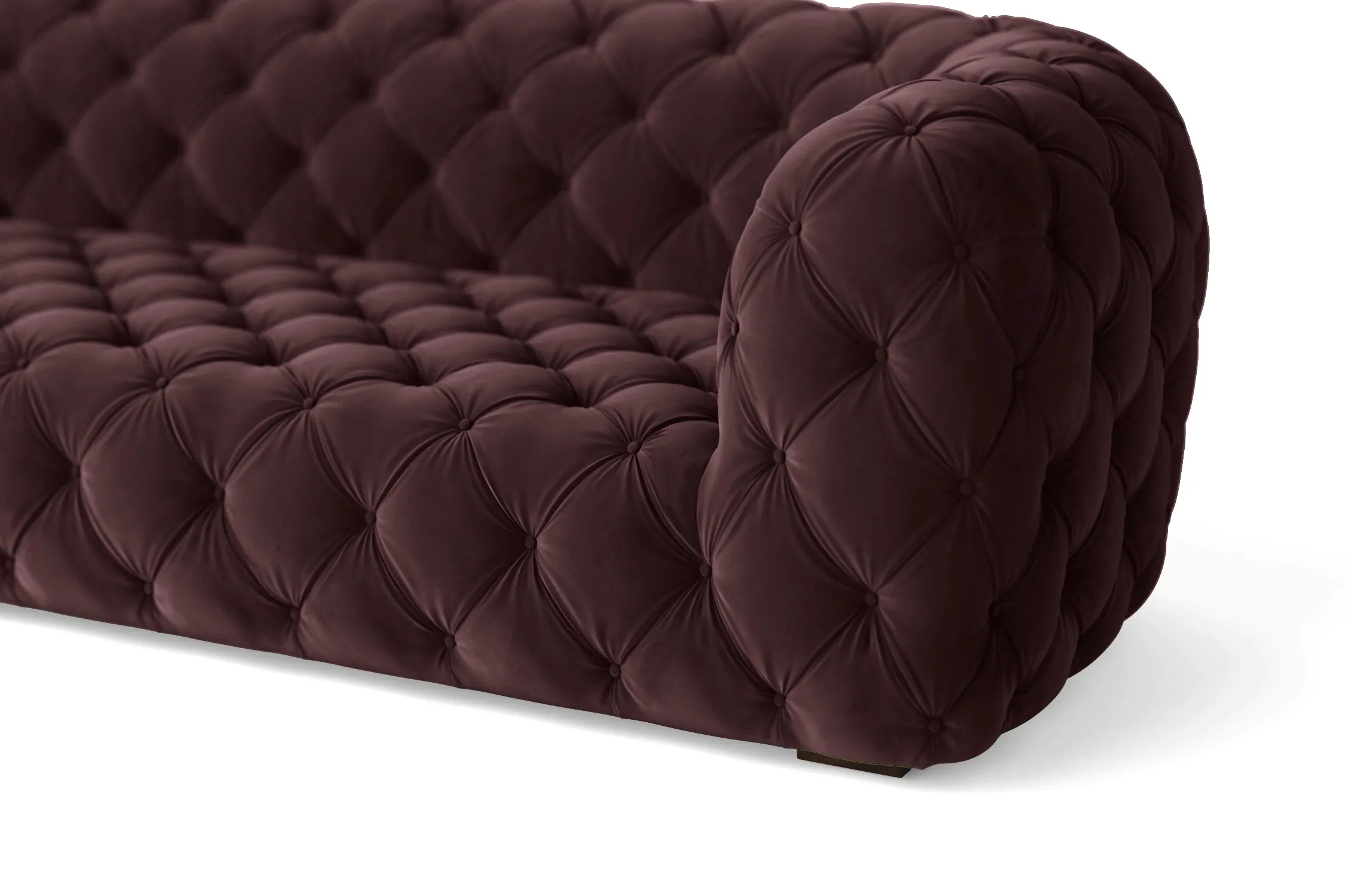 Lecce 3 Seater Sofa Grape Velvet