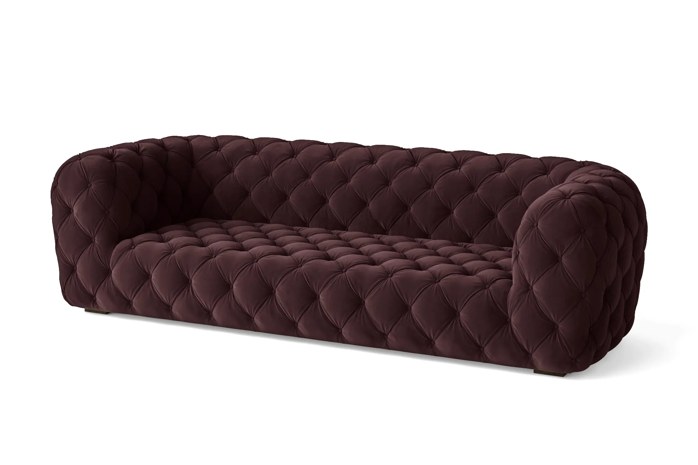 Lecce 3 Seater Sofa Grape Velvet