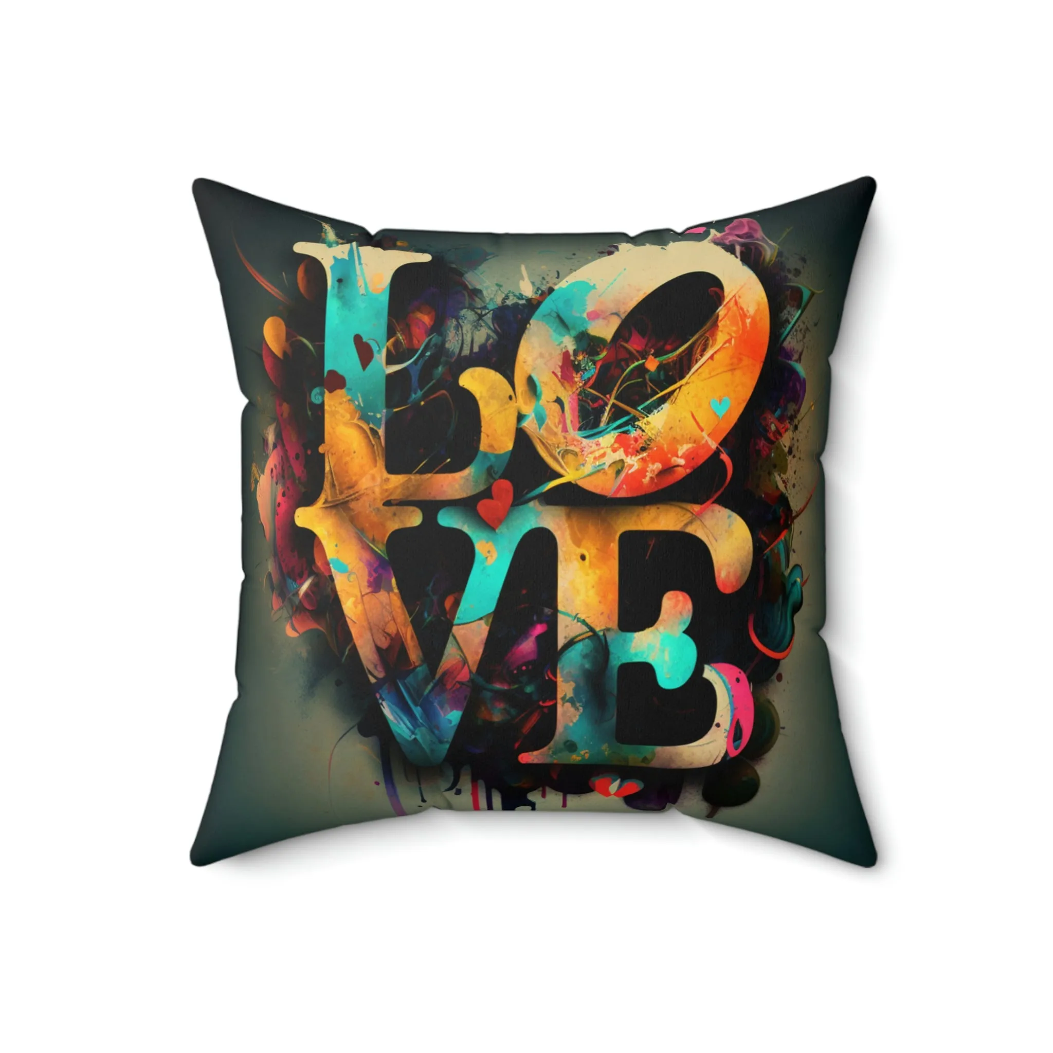 Lovers in the rain pillow