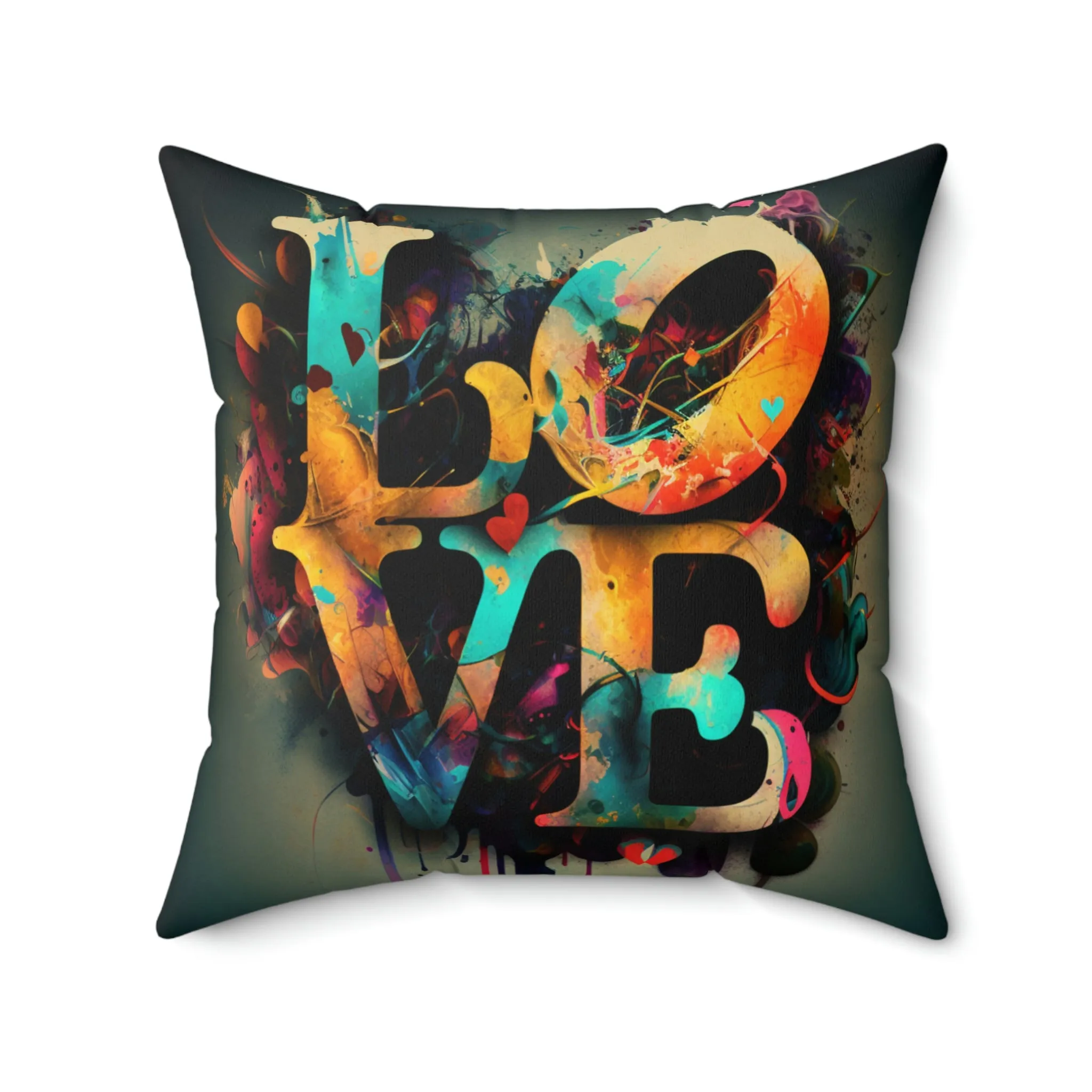 Lovers in the rain pillow