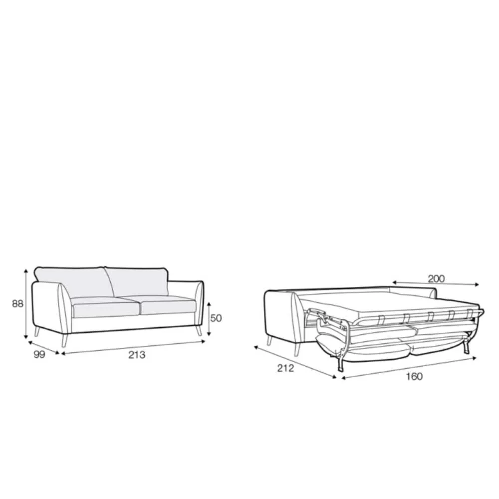 Lucy 4 Seater Sofa Bed