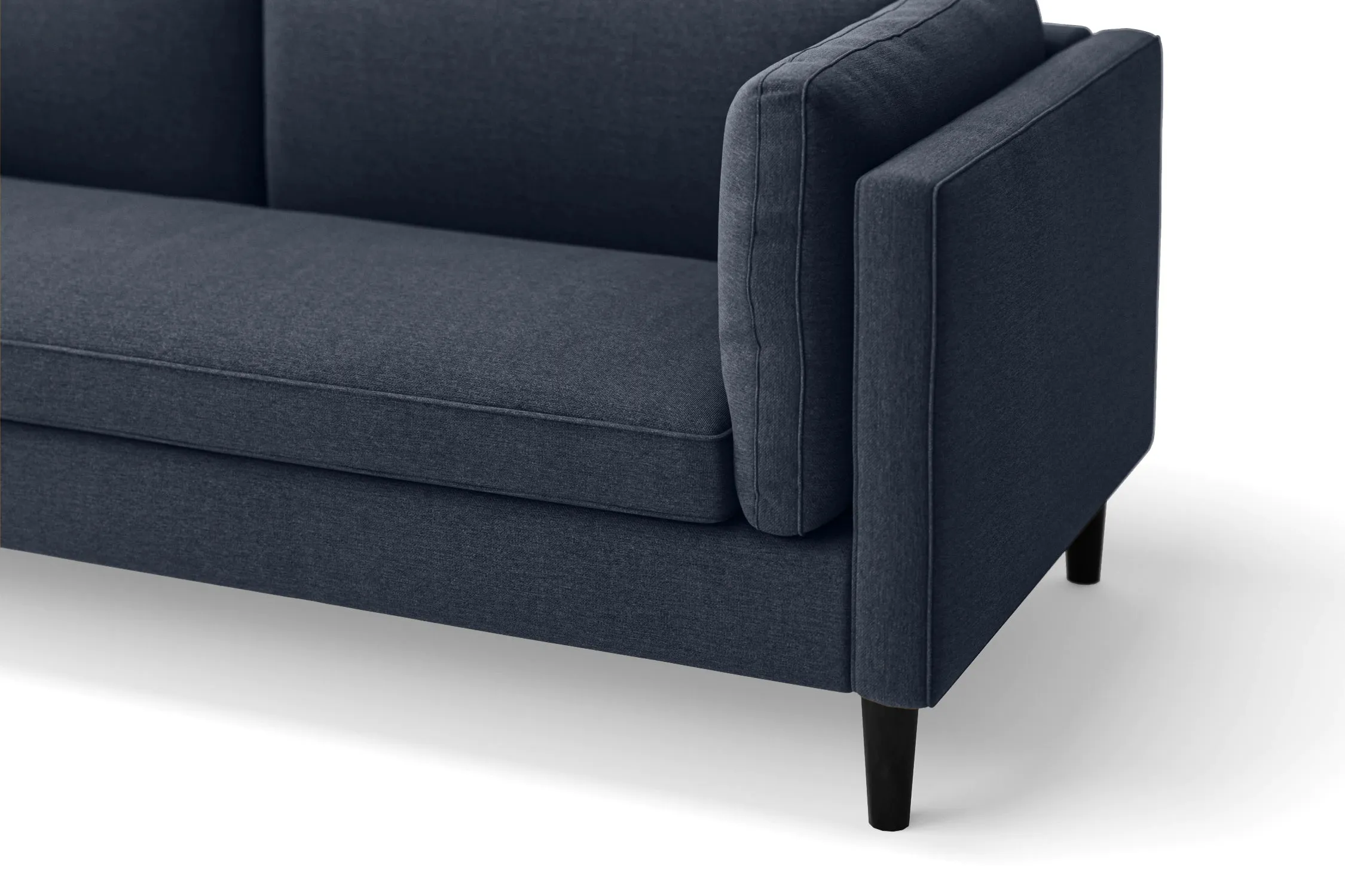 Matera 2 Seater Sofa Dark Blue Linen Fabric