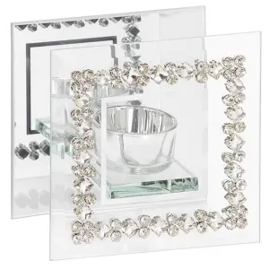 Mirror Diamante Tealight Holder