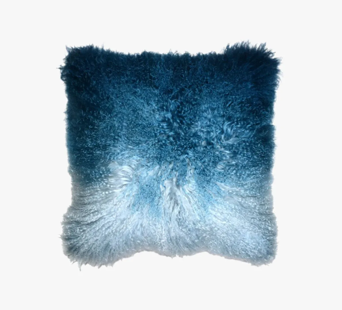 Ombre Twilight Mongolian Fur Pillows