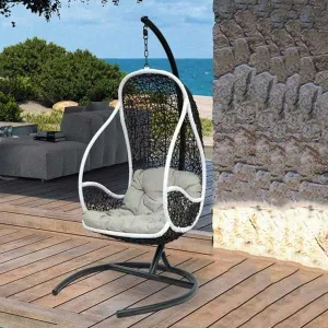 Outdoor furniture Wicker - Swing With Stand - Altalena