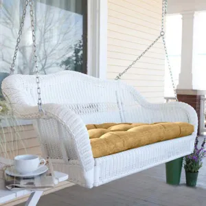 Outdoor Furniture  Wicker Two Seater Swing - Friends