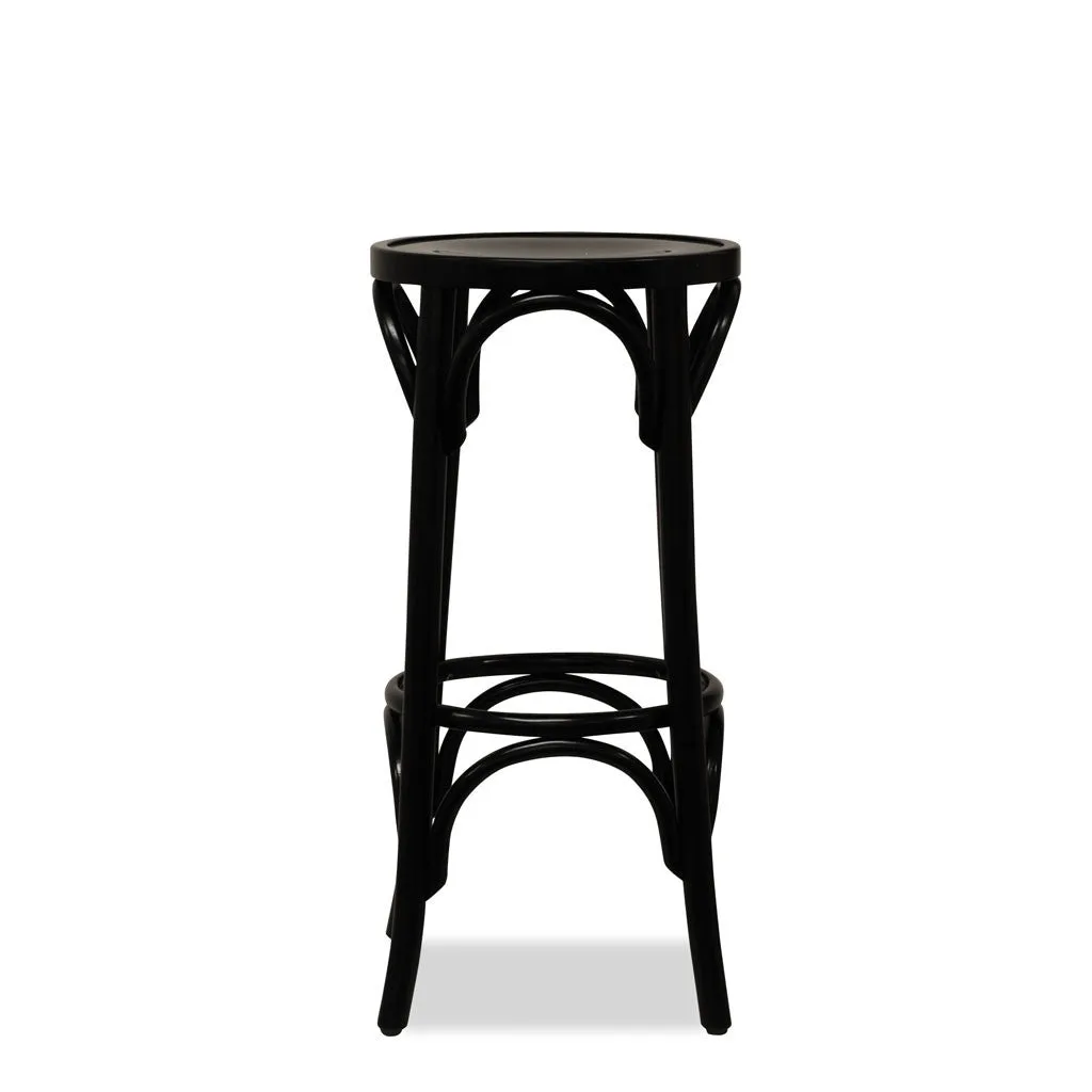 PAGED C-4375 'Dublin B' Bentwood Stool - Black