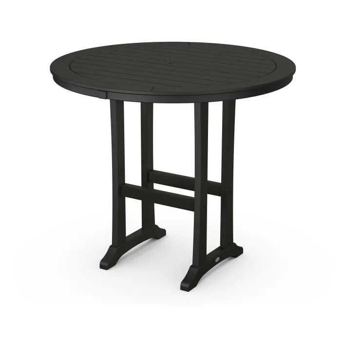 Polywood Nautical 48" Round Bar Table