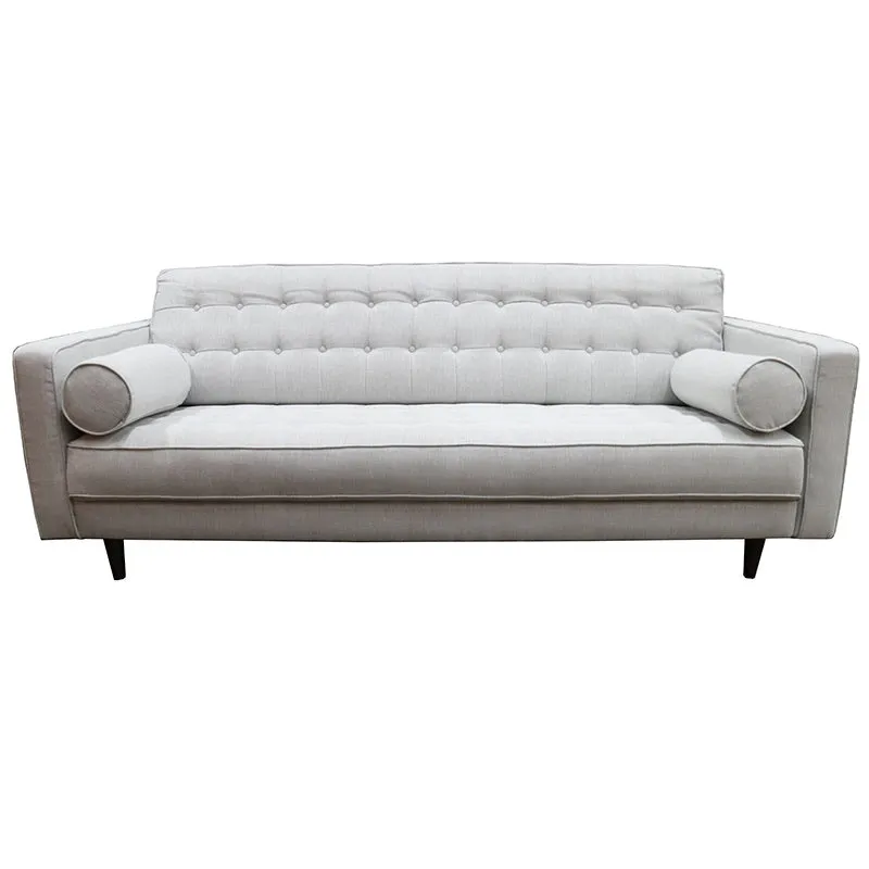 Puerto White Linen Luxurious Three Seater Sofa / Lounge Suite