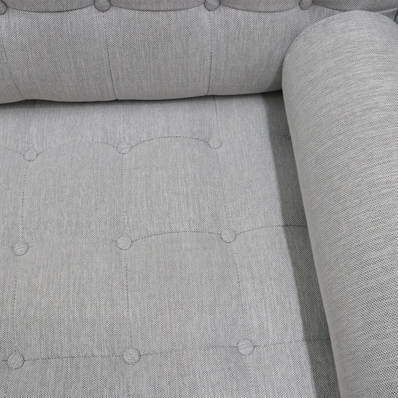 Puerto White Linen Luxurious Three Seater Sofa / Lounge Suite