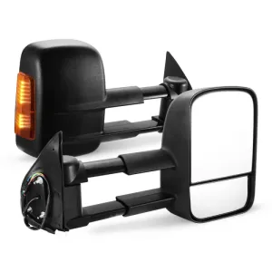 San Hima Extendable Towing Mirrors for Toyota Hilux 2005-2015 with Indicators