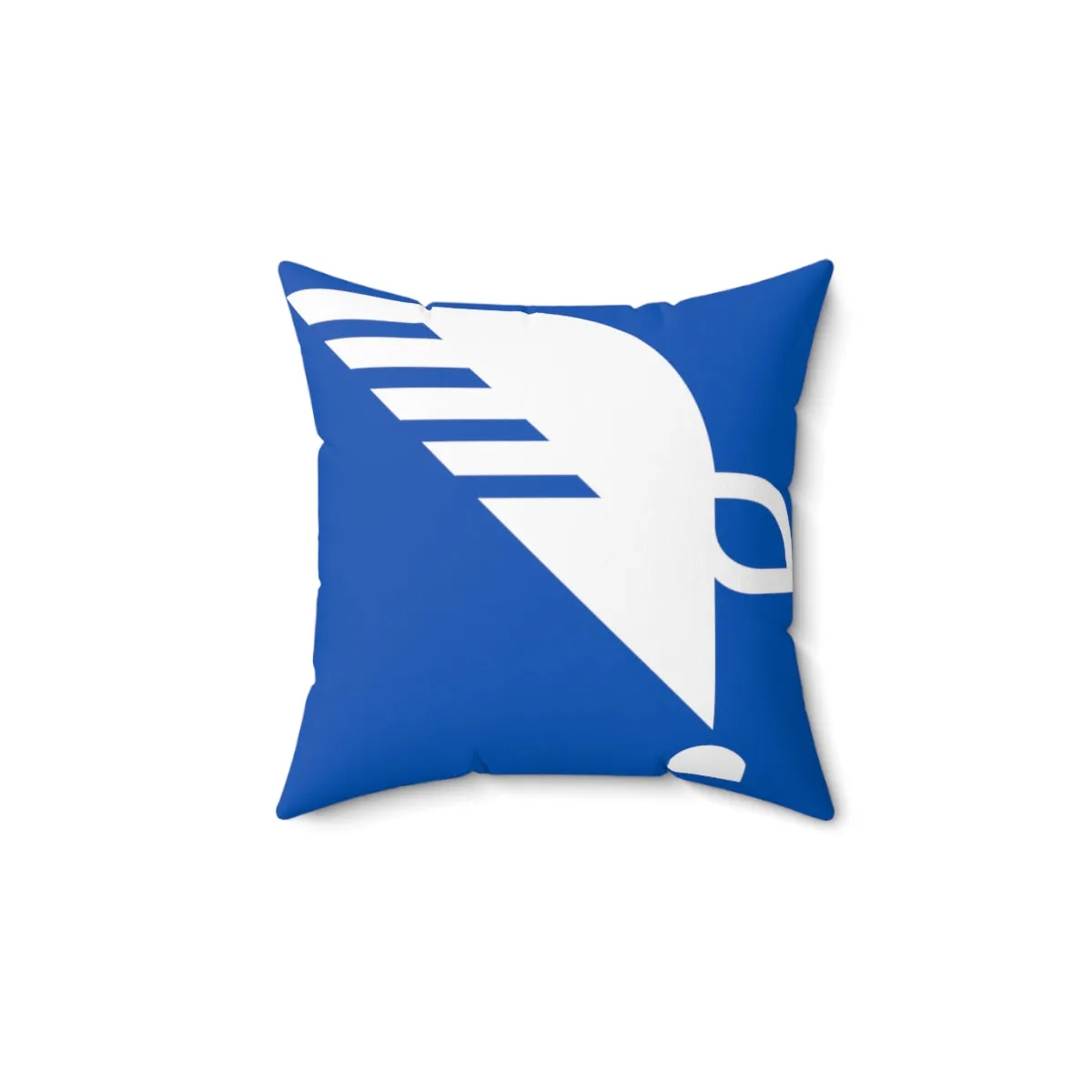 Spun Polyester Square Pillow with Eagle Quill Logo