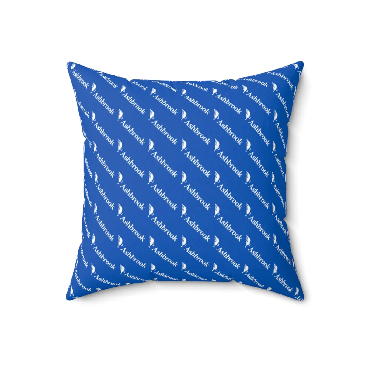 Spun Polyester Square Pillow with Eagle Quill Logo