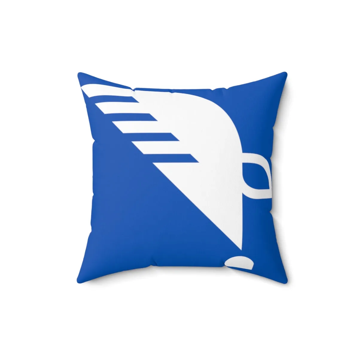 Spun Polyester Square Pillow with Eagle Quill Logo