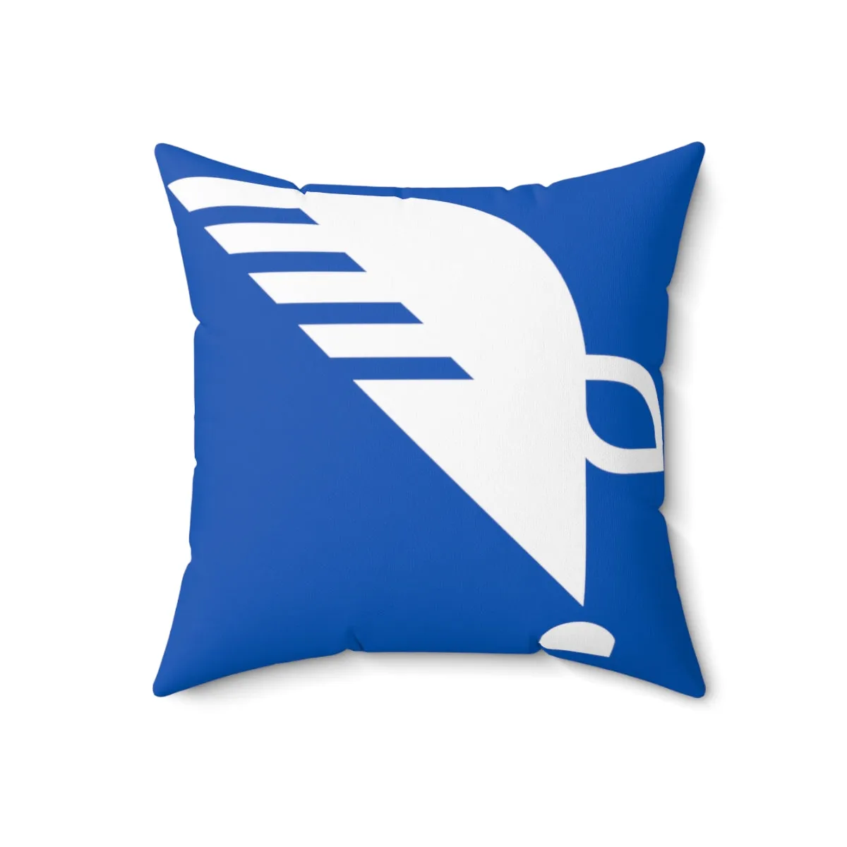 Spun Polyester Square Pillow with Eagle Quill Logo